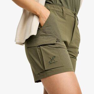 Revolution Race Adventure Cargo Stretch Shorts Women XL Kalamata